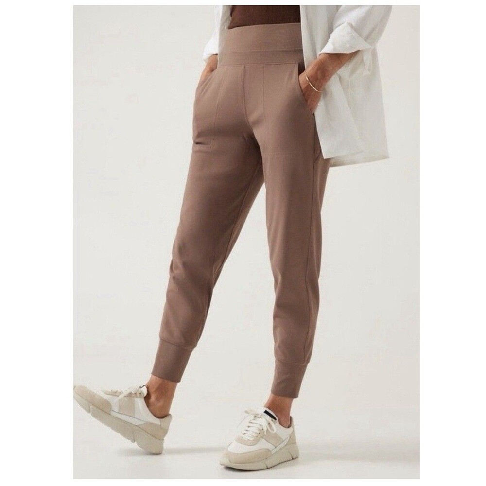 Athleta Venice Mid Rise Jogger in Rustic Beige 597888 pull on fall 2022 Large L